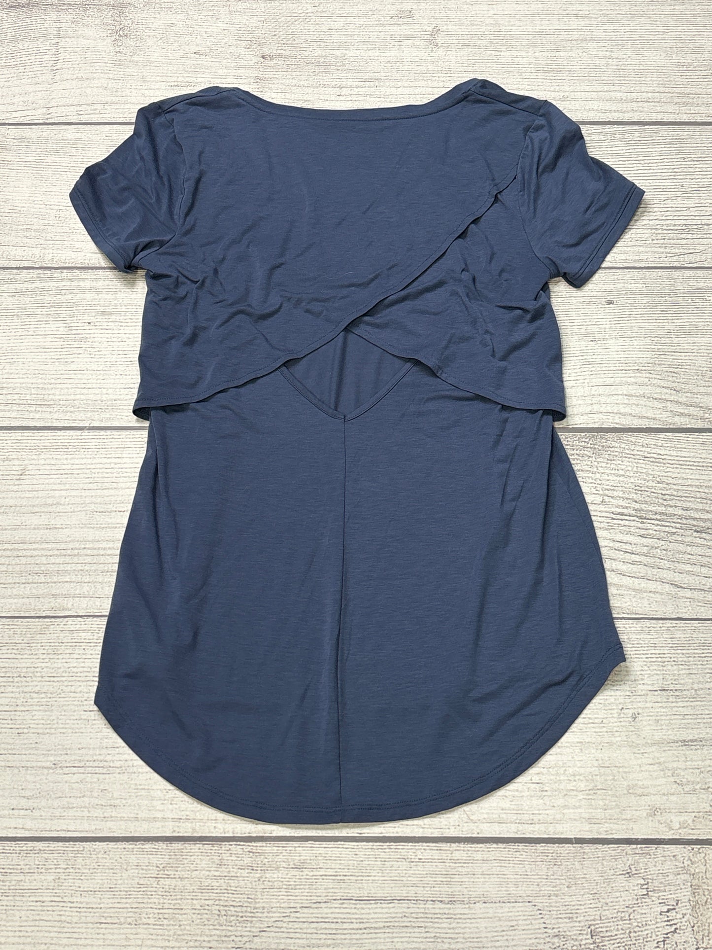 Athletic Top Short Sleeve By Athleta In Blue, Size: Xs