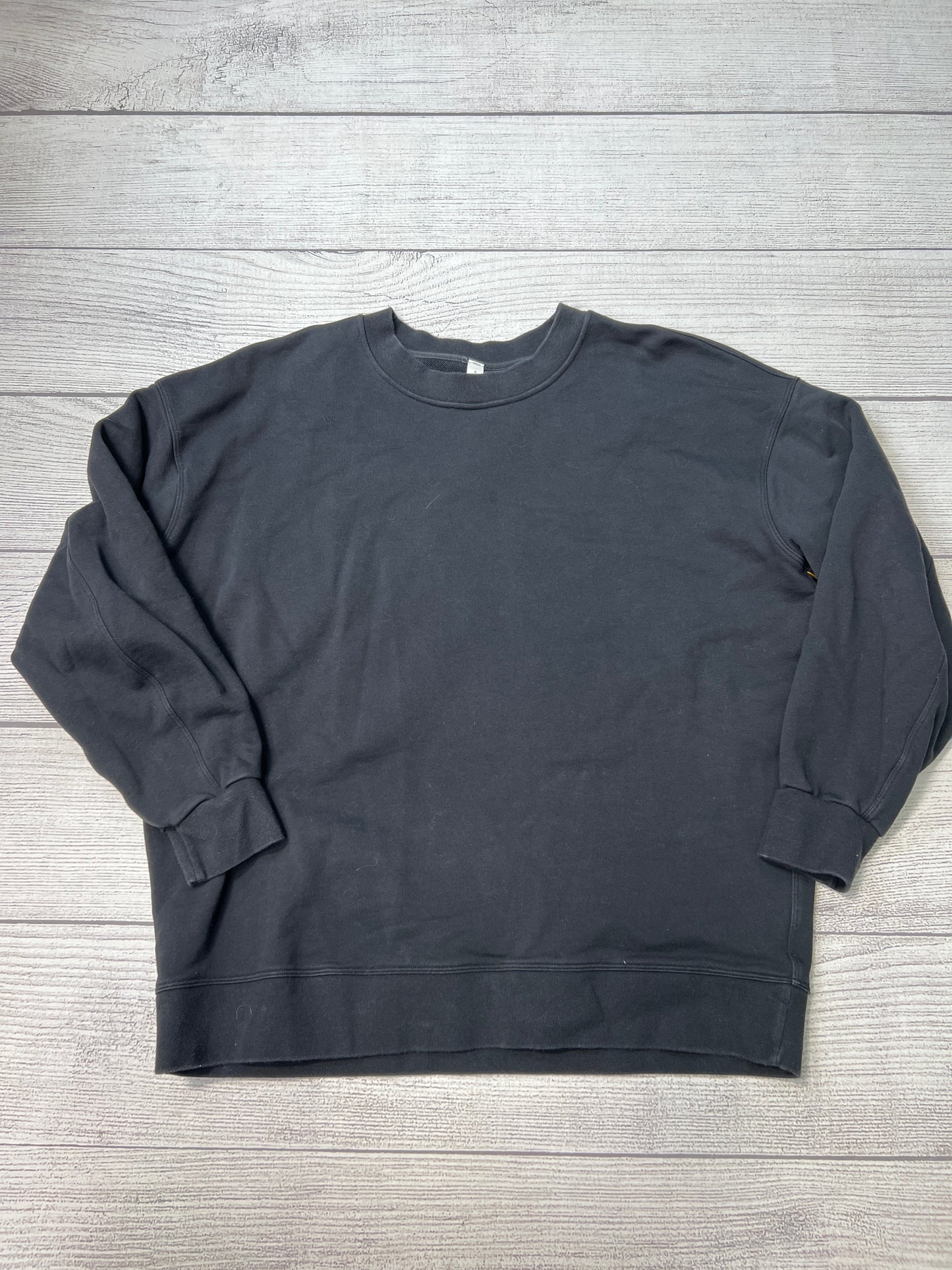 Athletic Sweatshirt Crewneck By Lululemon In Black, Size: M