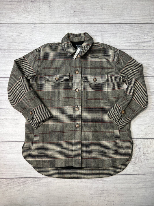 New! Jacket Shirt By Madewell In Plaid, Size: Xs