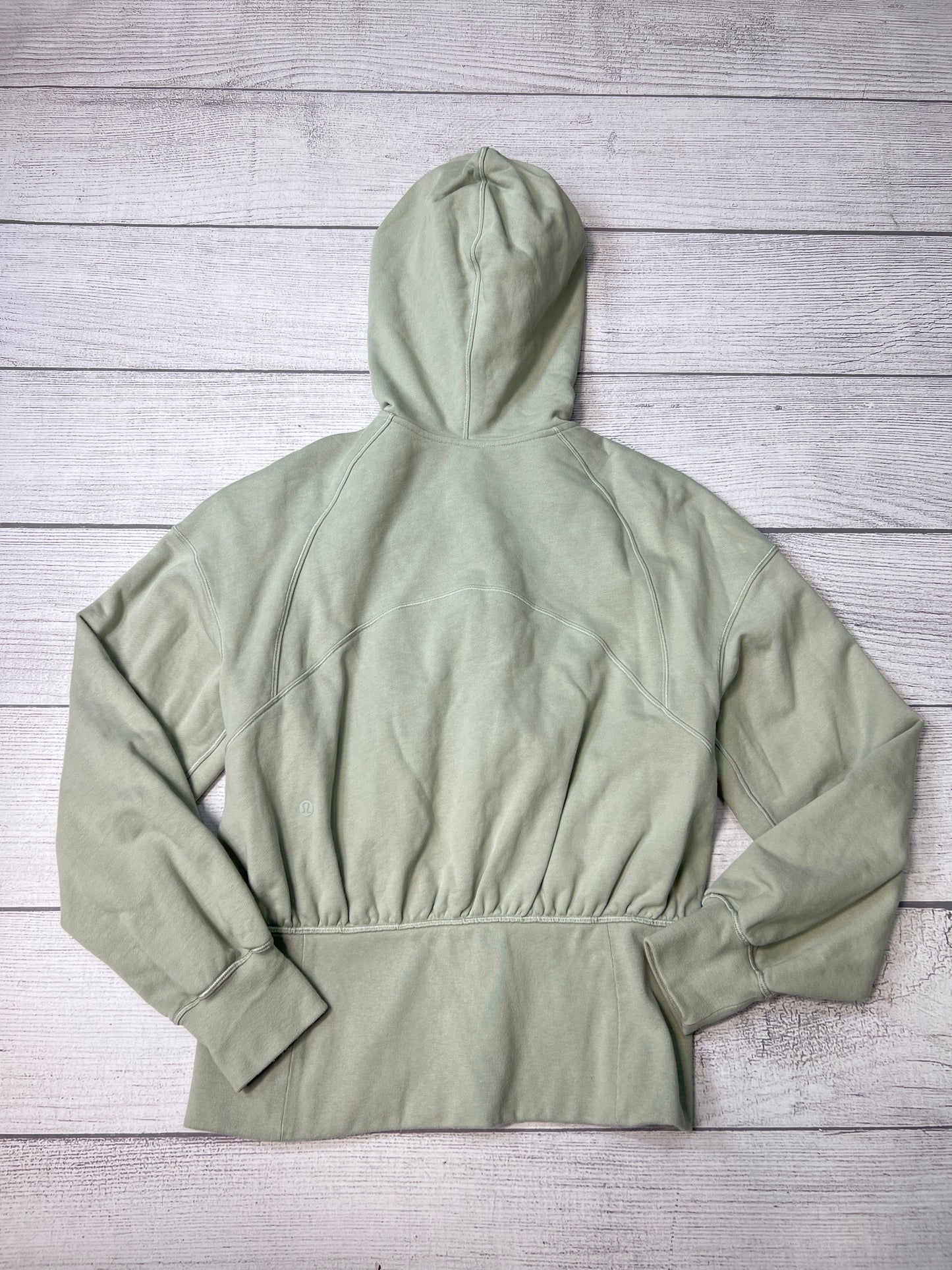 Athletic Jacket By Lululemon In Sage, Size: S