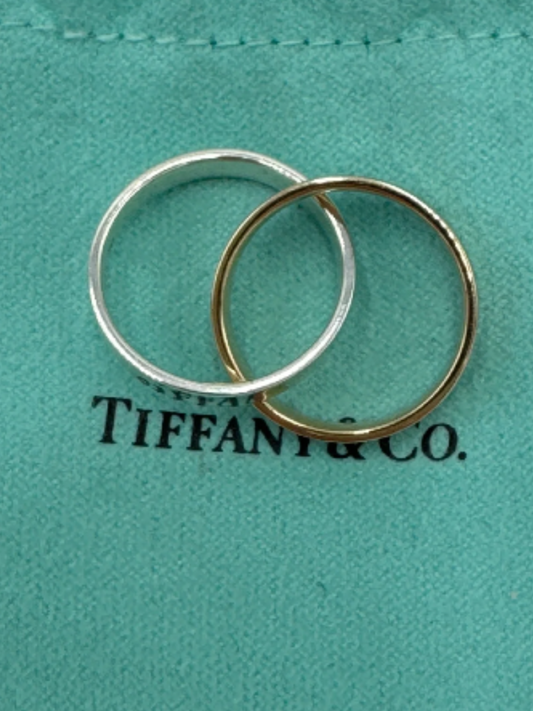 Tiffany & Company 18K Interlocking Luxury Ring Size: 6.25