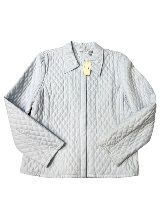 New! Jacket Puffer & Quilted By Real Clothes In Light Blue, Size: L