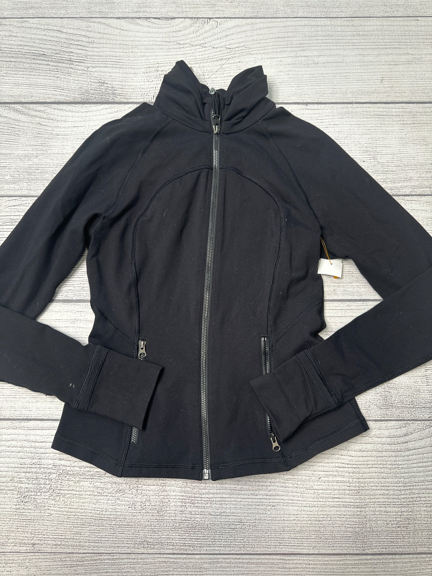 Athletic Jacket By Lululemon In Black, Size: S