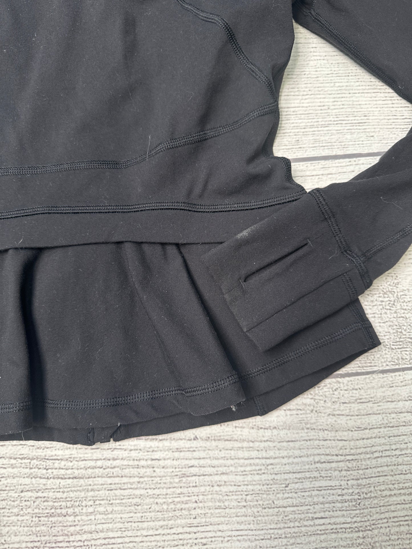 Athletic Jacket By Lululemon In Black, Size: S