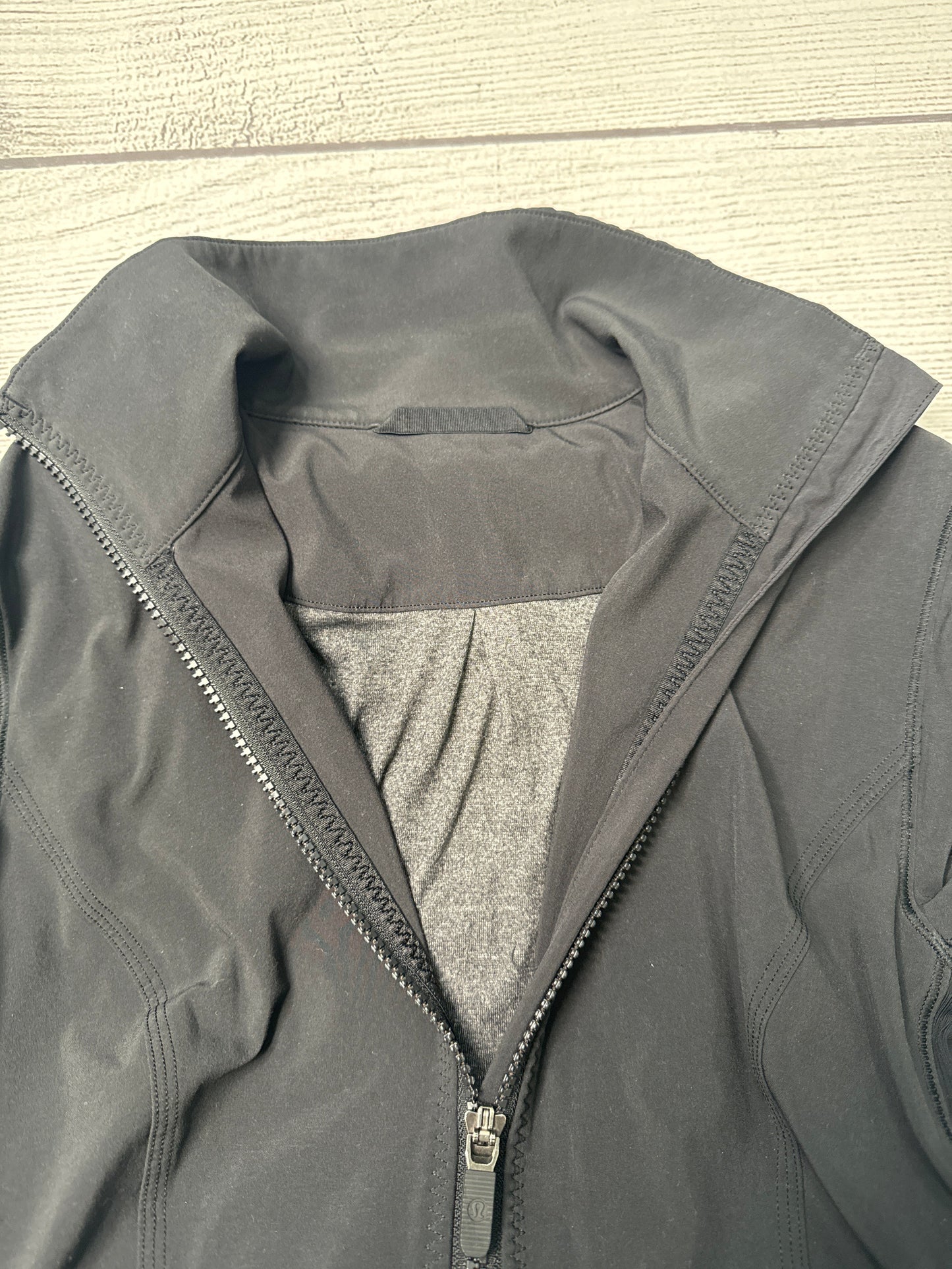 Athletic Jacket By Lululemon In Black, Size: S