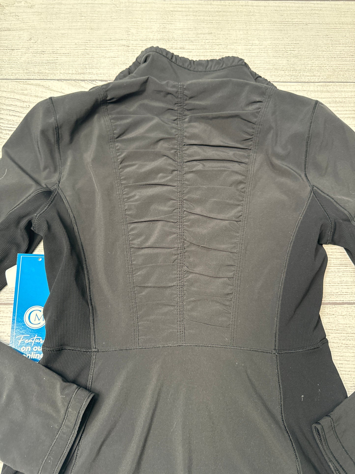 Athletic Jacket By Lululemon In Black, Size: S