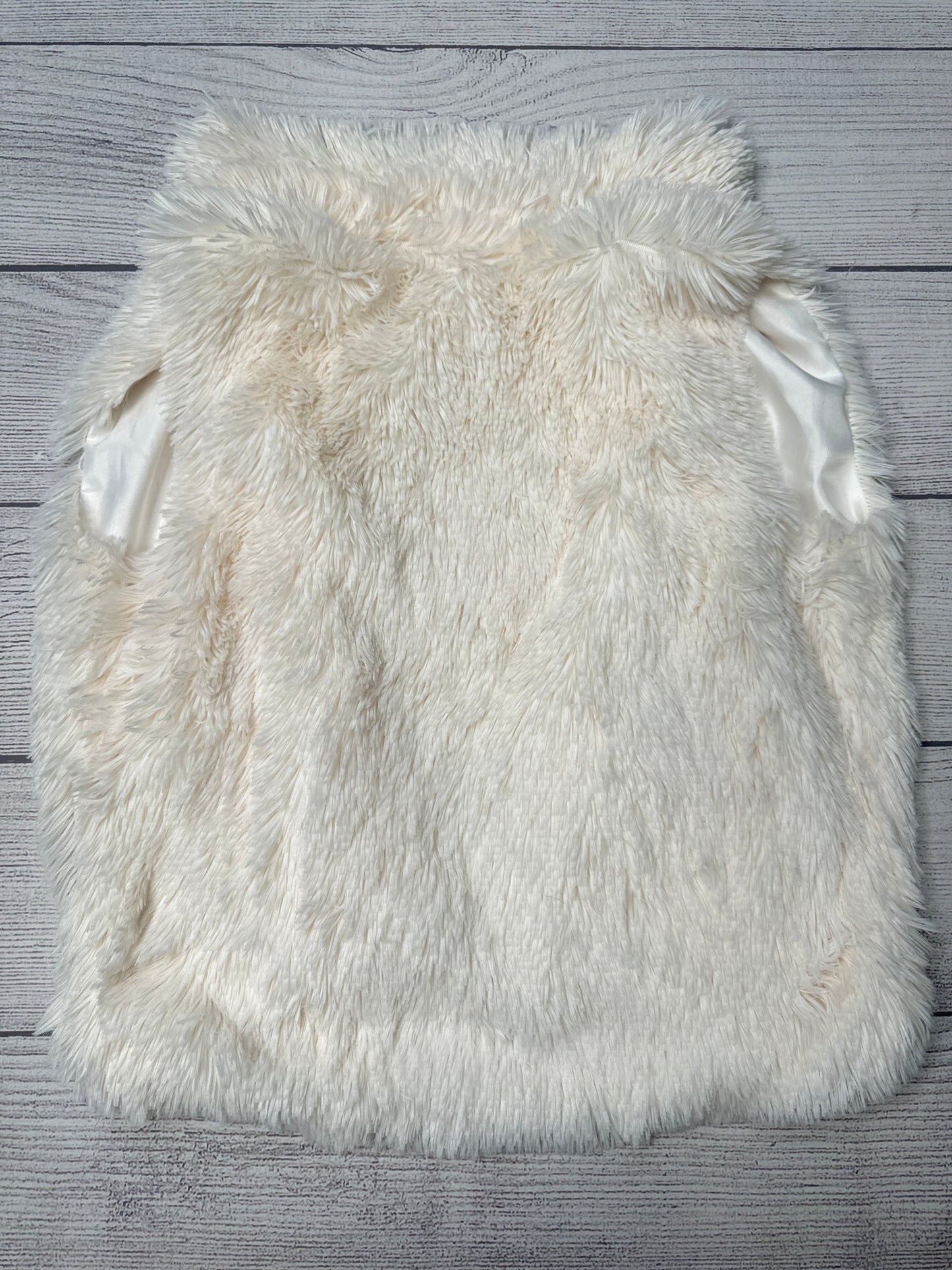 Vest Faux Fur & Sherpa By Cejon In White, Size: M