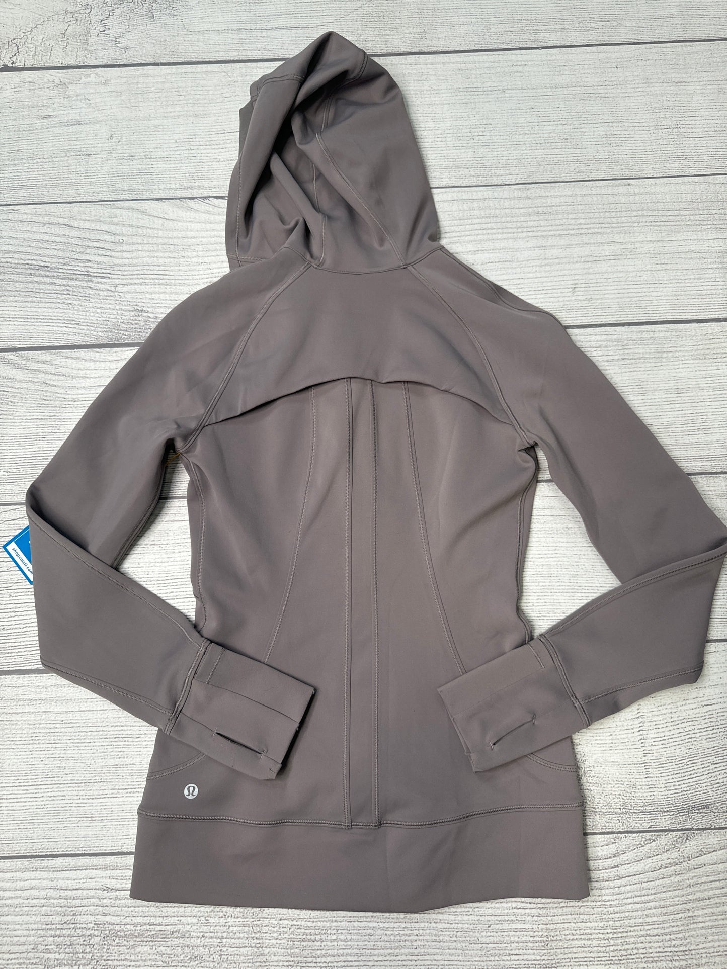 Athletic Jacket By Lululemon In Taupe, Size: S