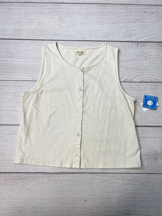 Top Sleeveless By Madewell In Cream, Size: S