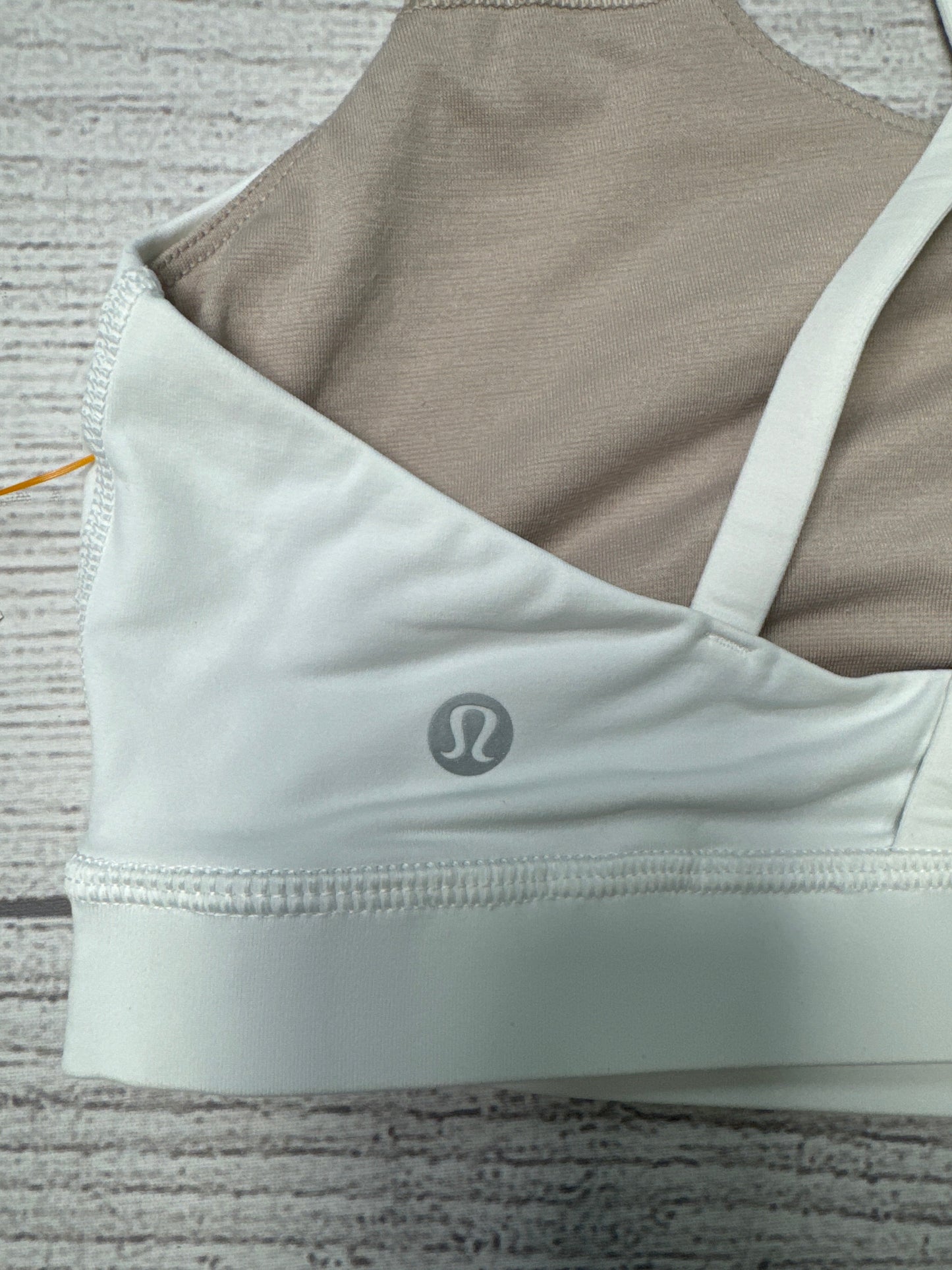 Athletic Bra By Lululemon In White, Size: M