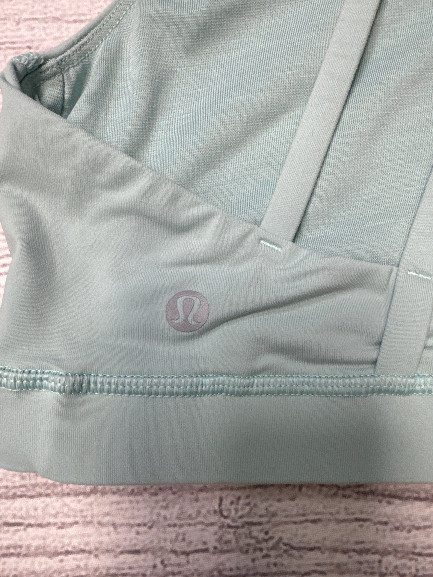 Athletic Bra By Lululemon In Aqua, Size: M