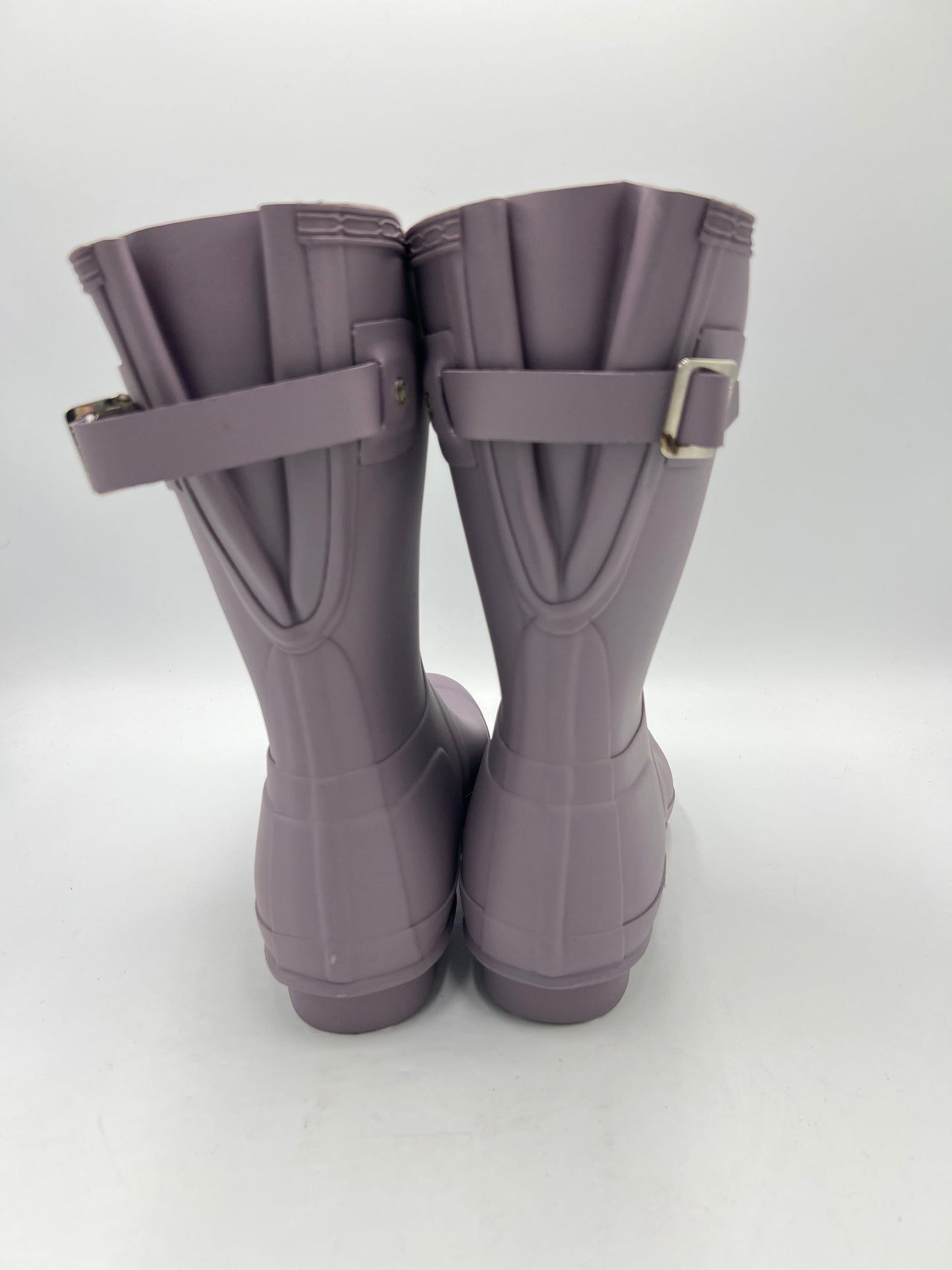 Original Adjustable Designer Boots By Hunter In Purple, Size: 7