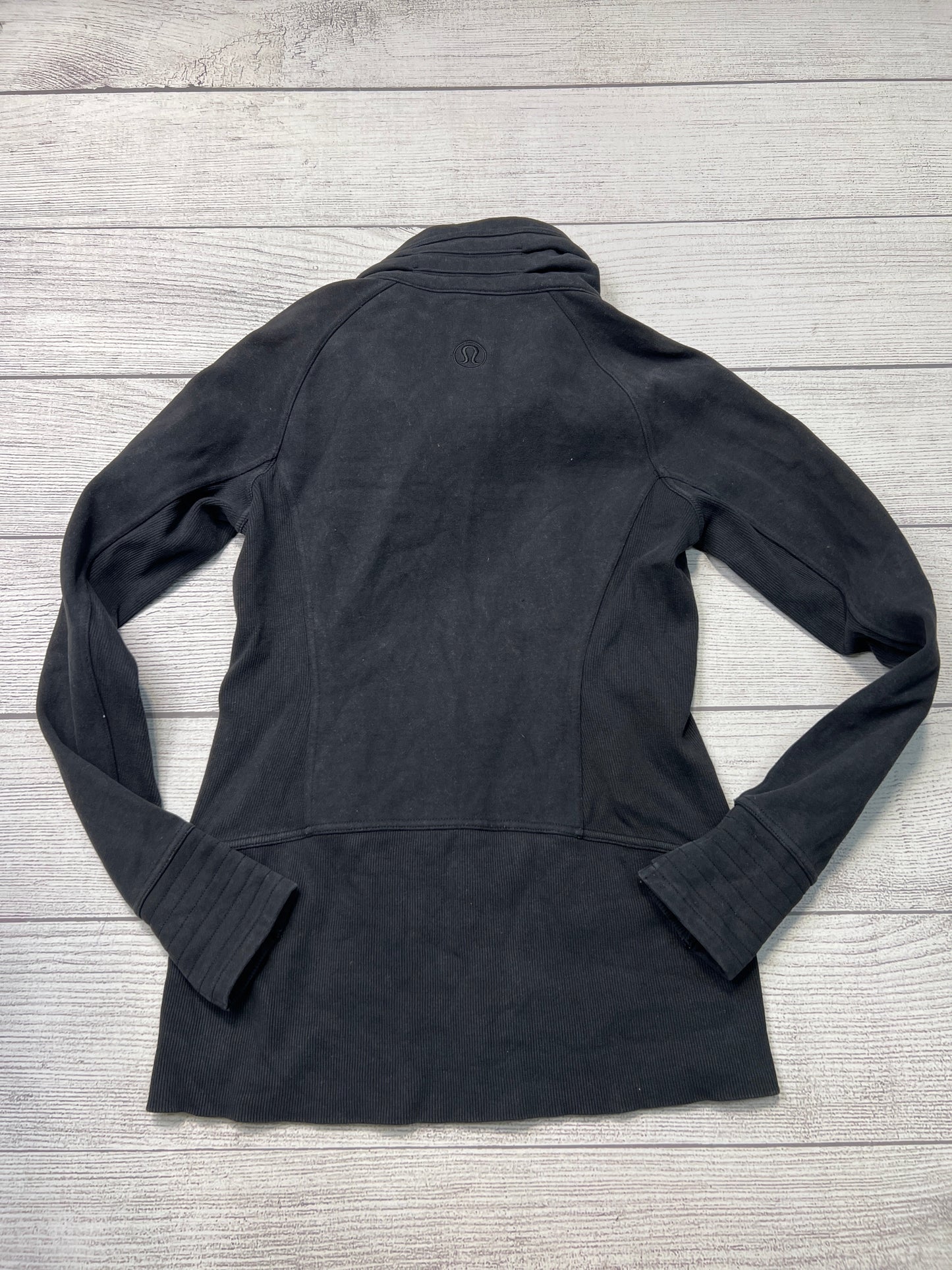 Athletic Jacket By Lululemon In Black, Size: M