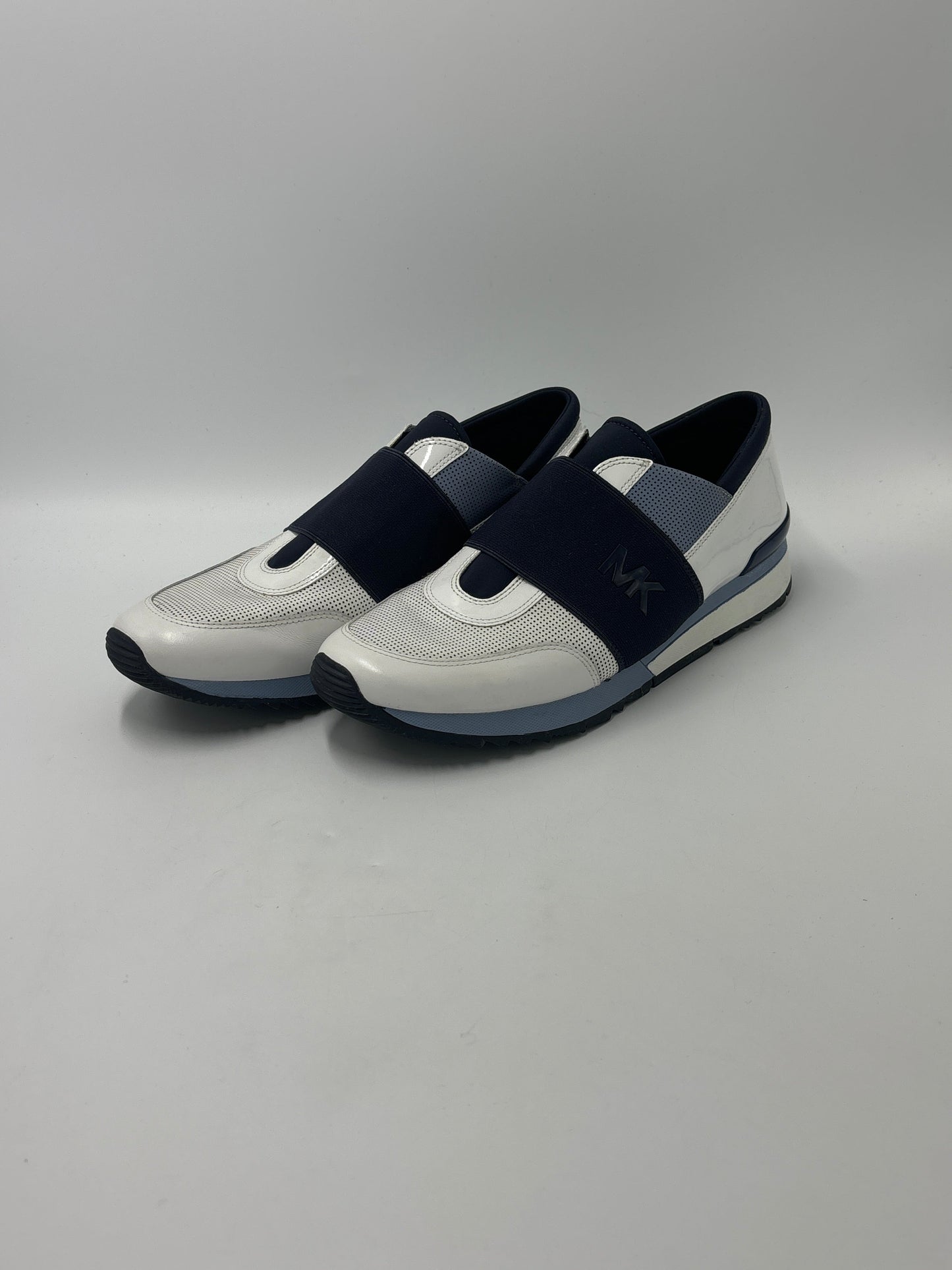 Shoes Designer By Michael Kors In Blue & White, Size: 11