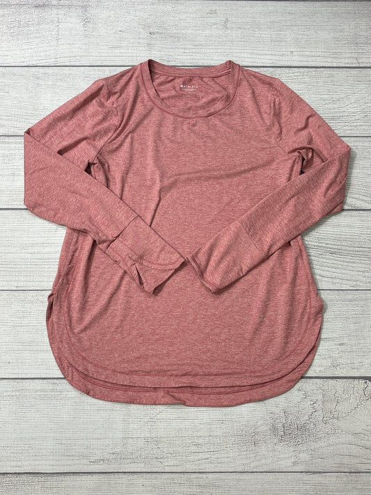 Athletic Top Long Sleeve Crewneck By Athleta In Pink, Size: L