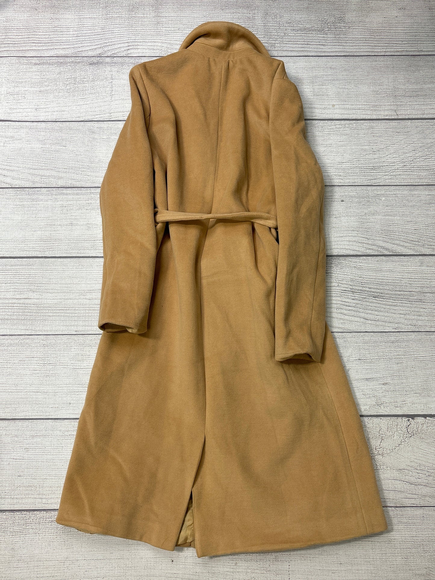 Coat Peacoat By Just Fab In Tan, Size: M