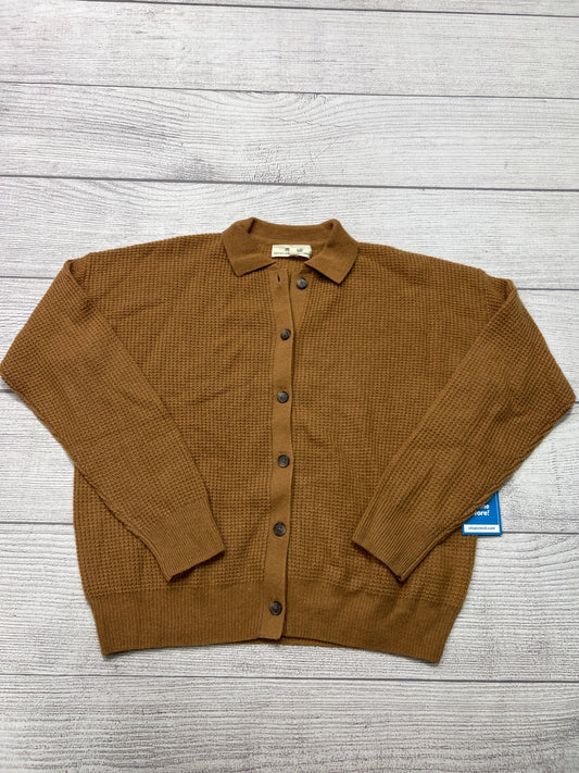 Cashmere Sweater Cardigan By Madewell In Brown, Size: S