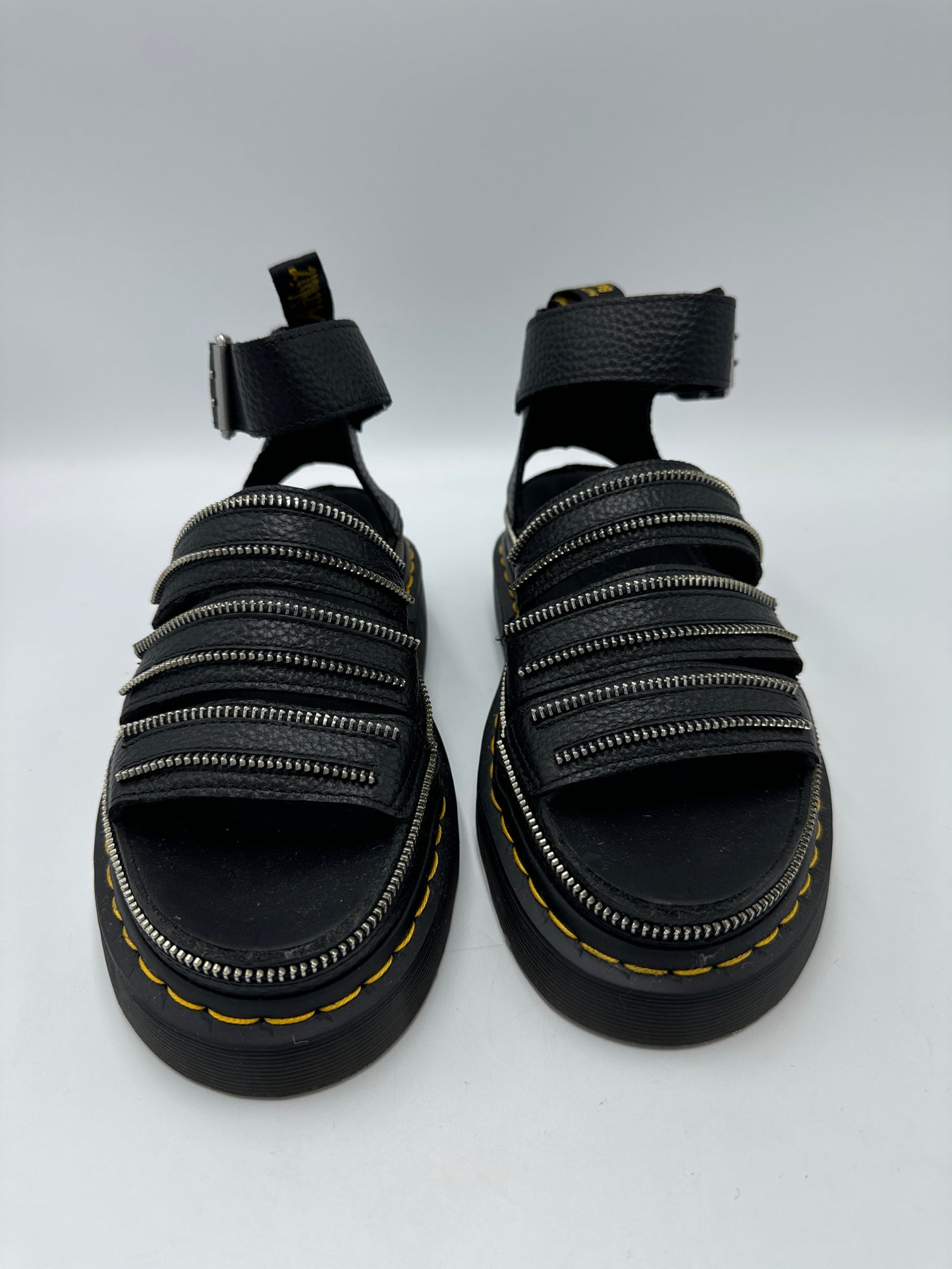 Dr Martens Clarissa Designer Sandals In Black, Size: 7