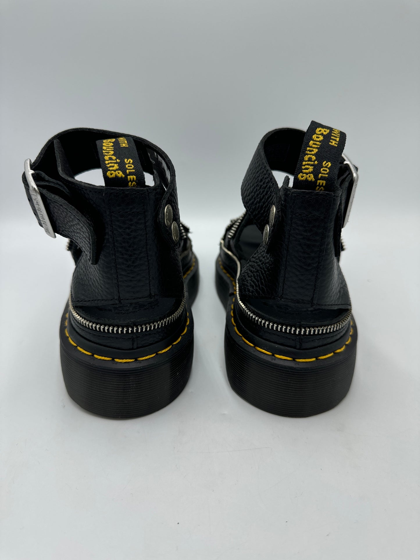 Dr Martens Clarissa Designer Sandals In Black, Size: 7