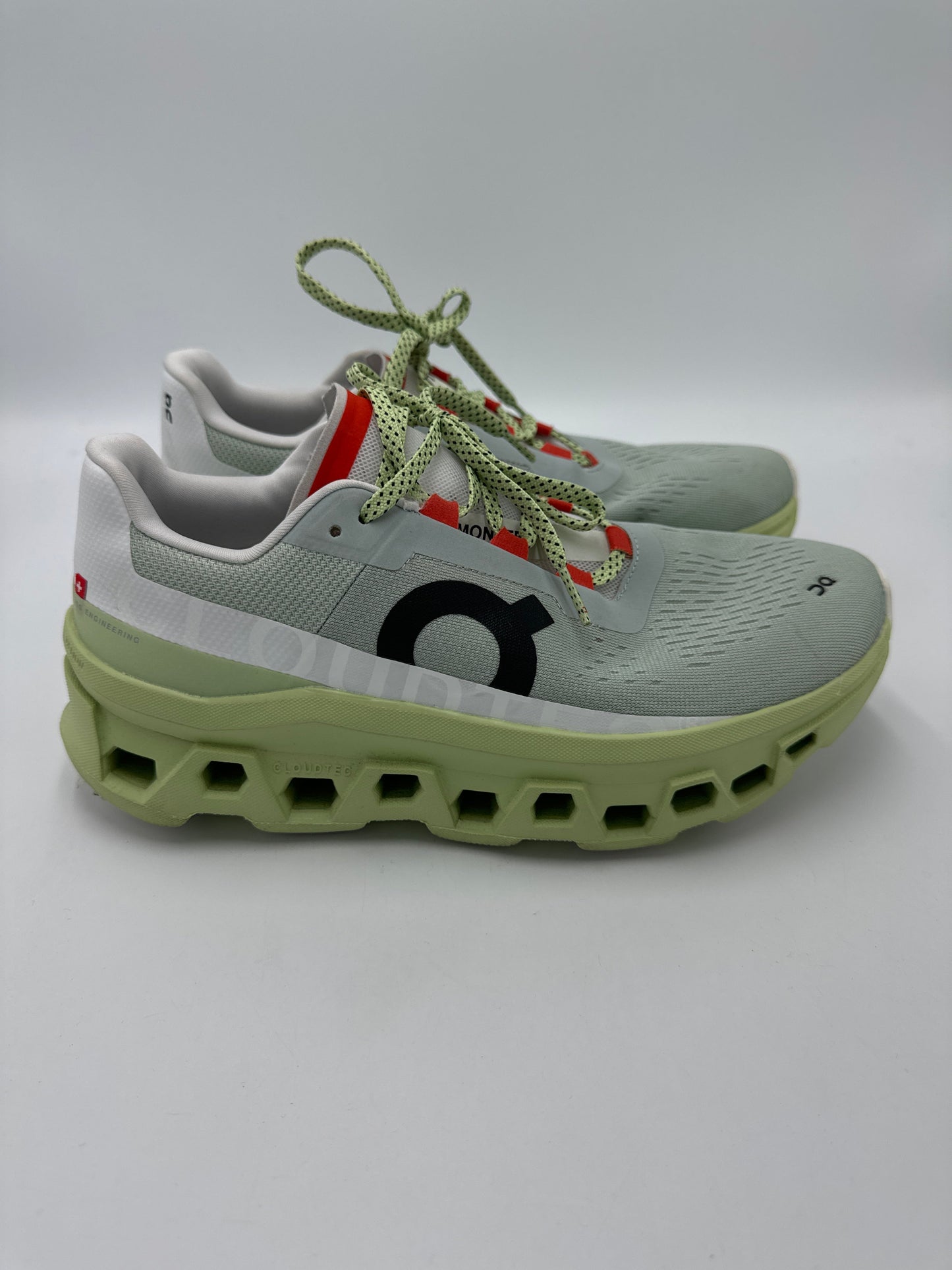 ON Cloudmonster Designer Shoes In Green, Size: 10