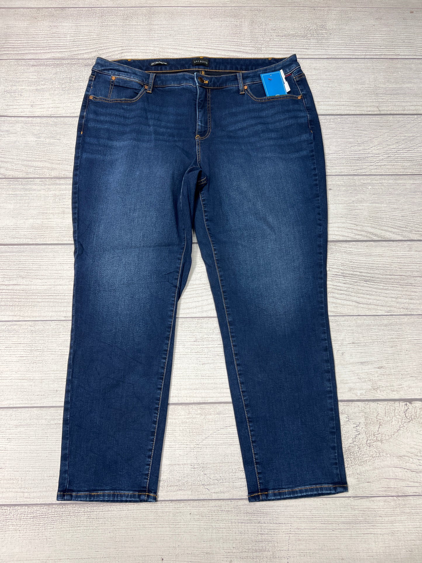 Jeans Straight By Talbots In Blue, Size: 18