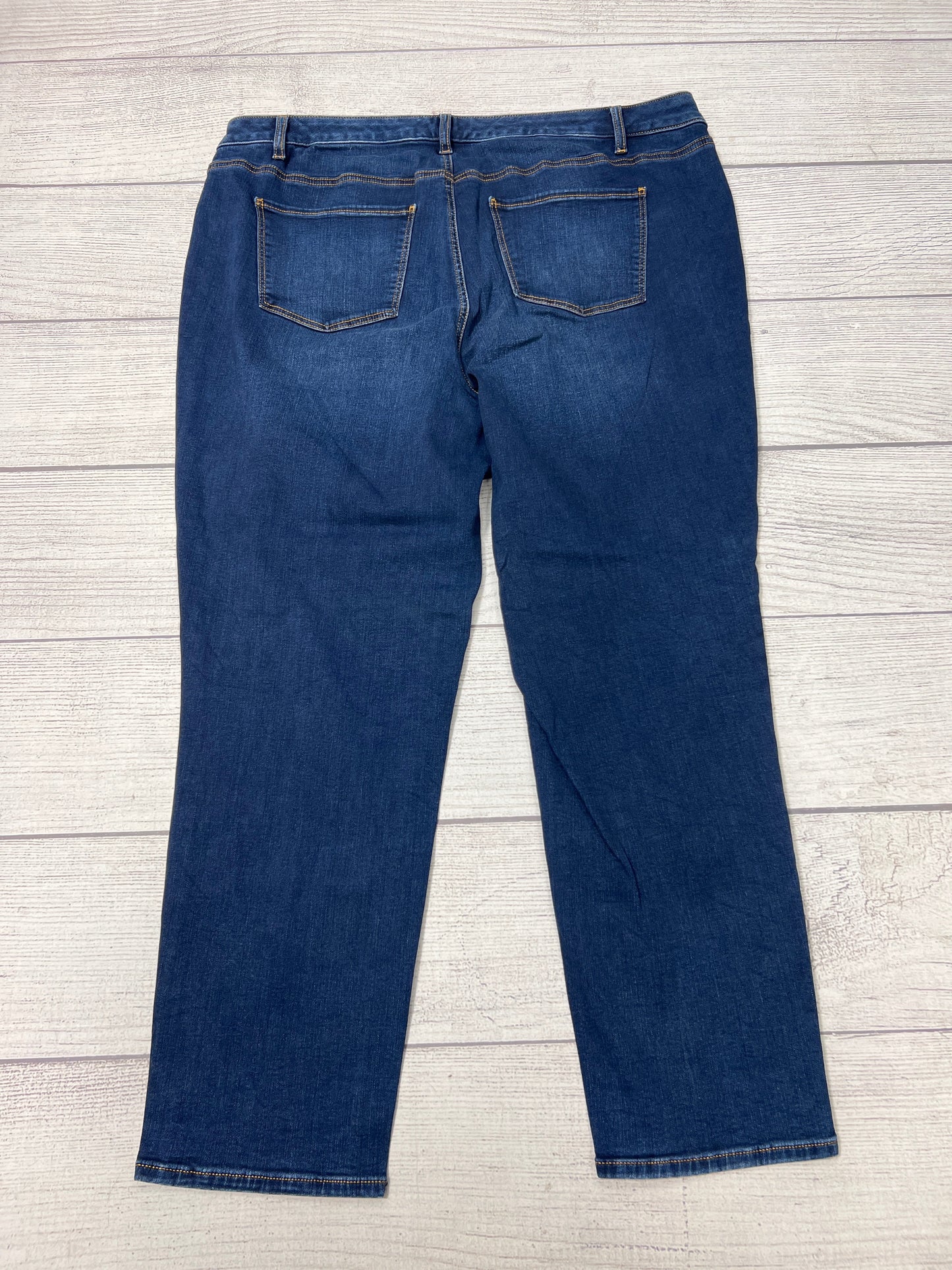 Jeans Straight By Talbots In Blue, Size: 18