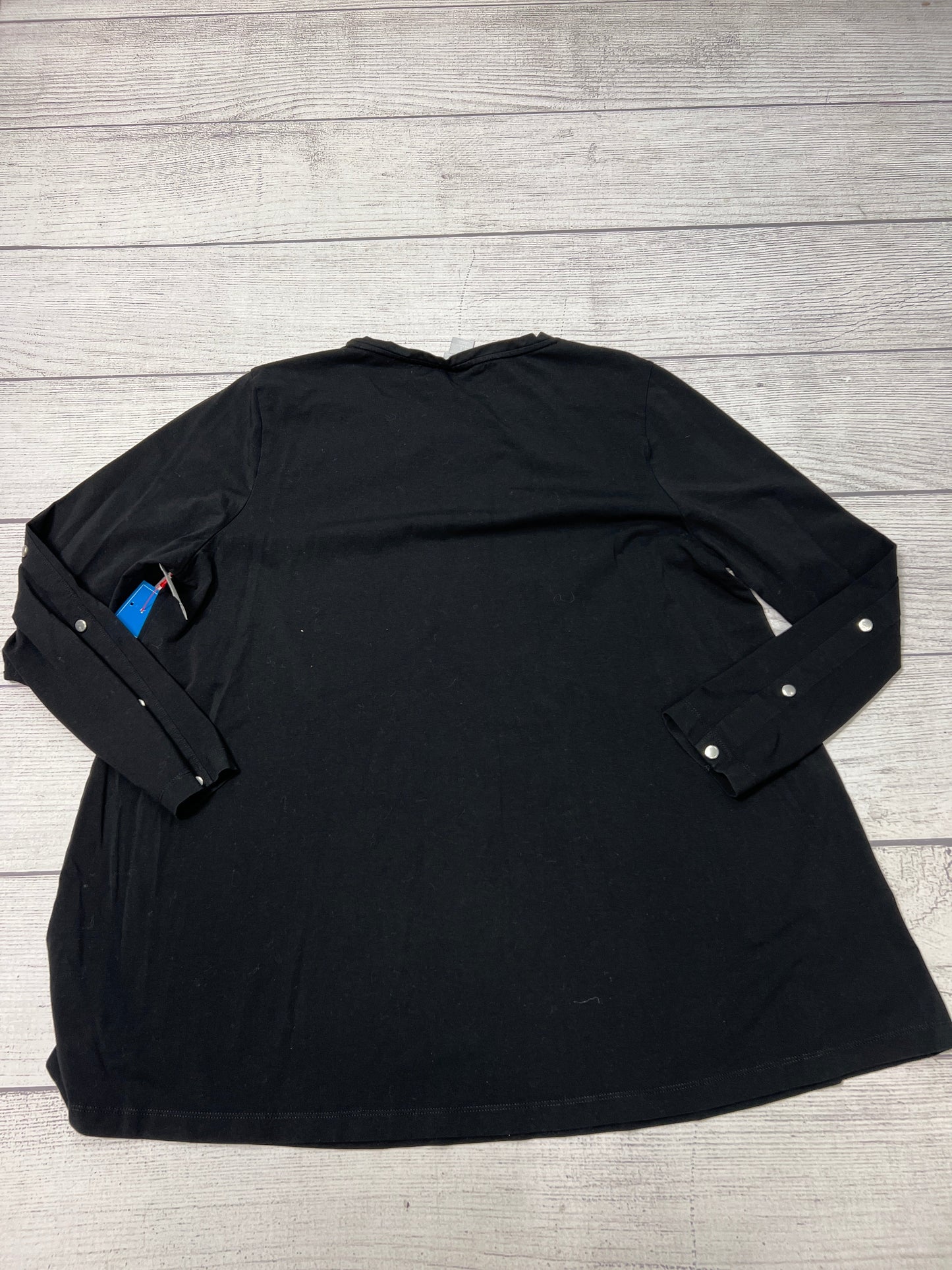 Top Long Sleeve By Chicos In Black, Size: Xl