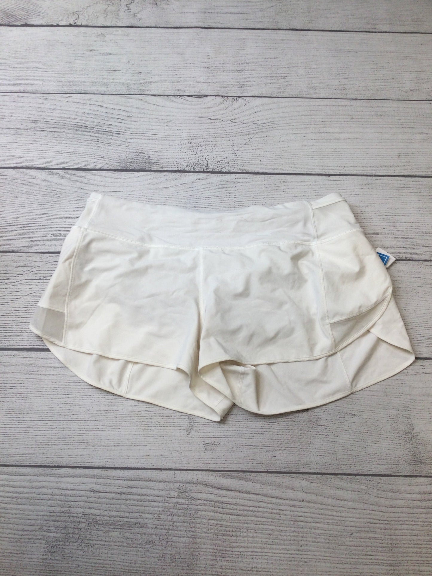 Athletic Shorts By Lululemon In White, Size: 12