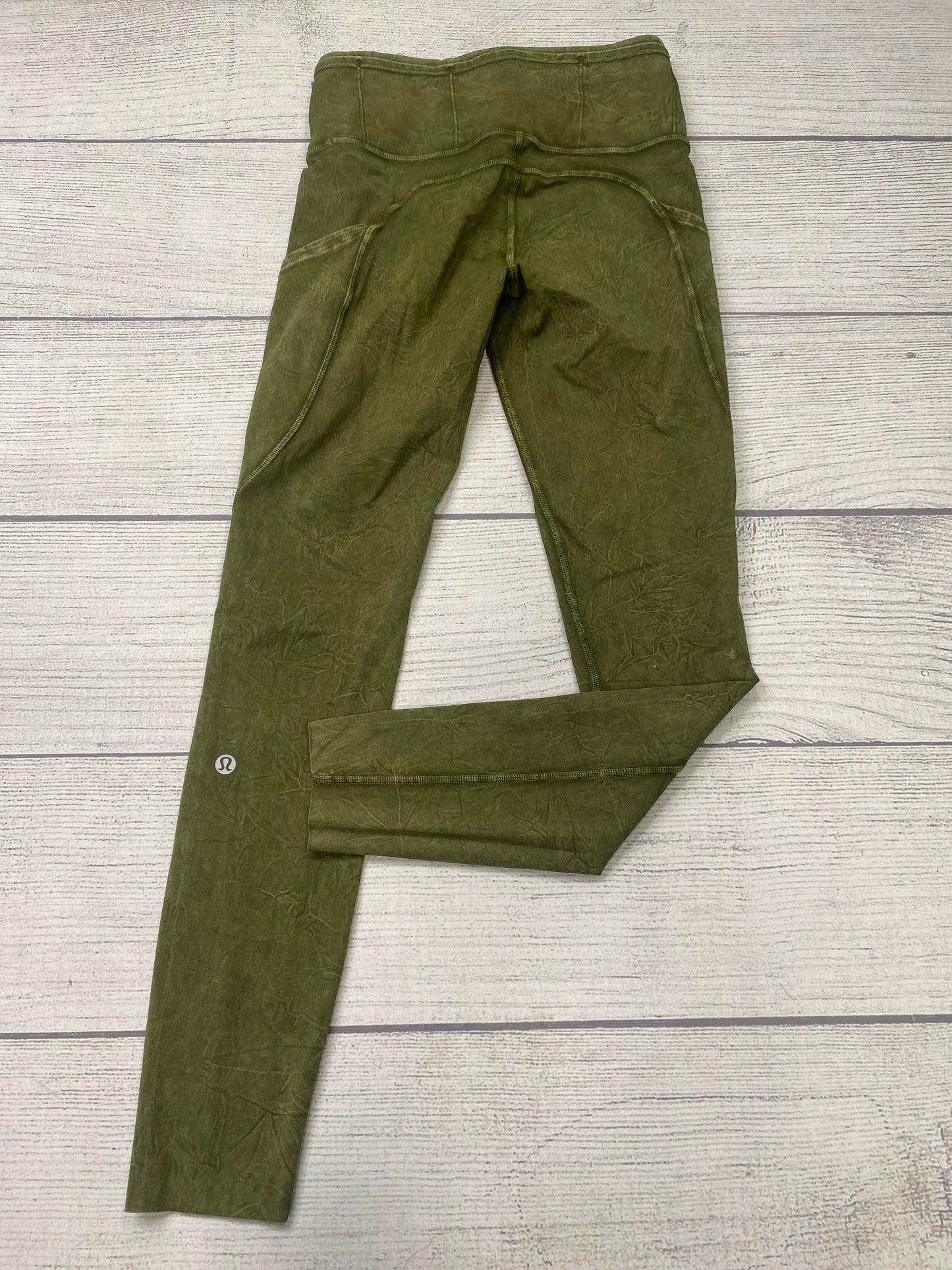 Athletic Capris By Lululemon In Green, Size: S