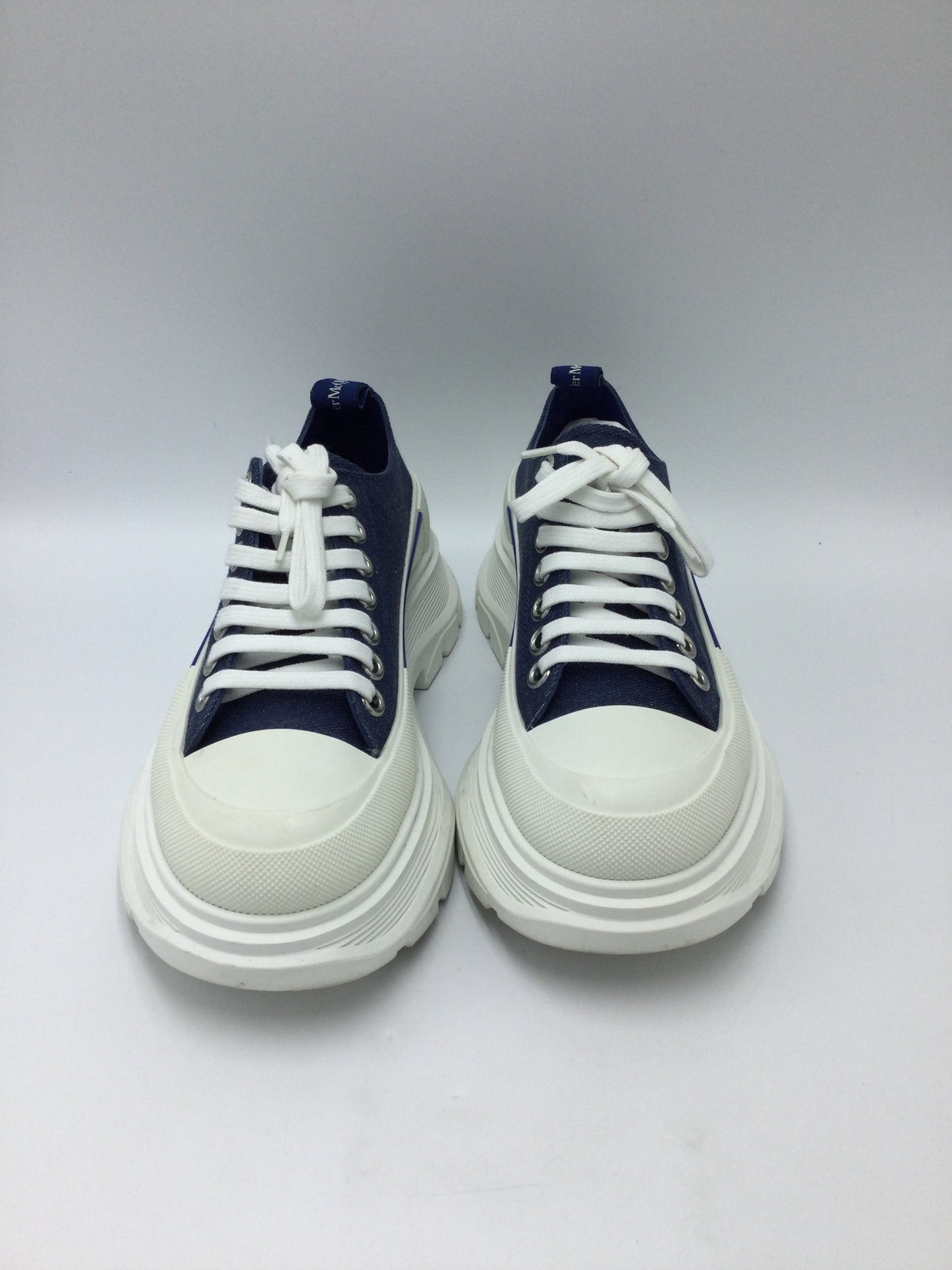 Alexander McQueen Tread Slick Sneakers In Blue, Size: 7