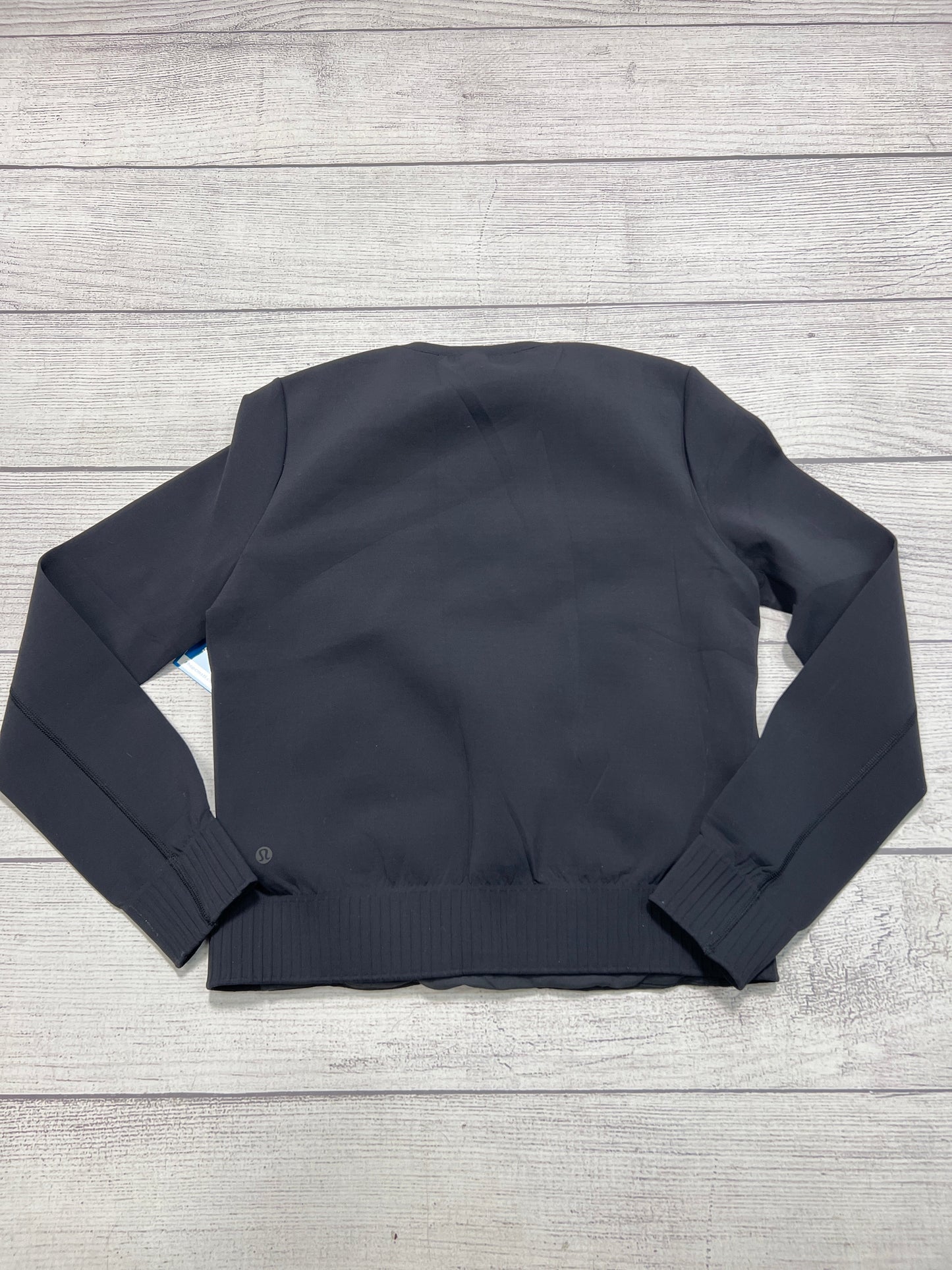 Athletic Top Long Sleeve Crewneck By Lululemon In Black, Size: S