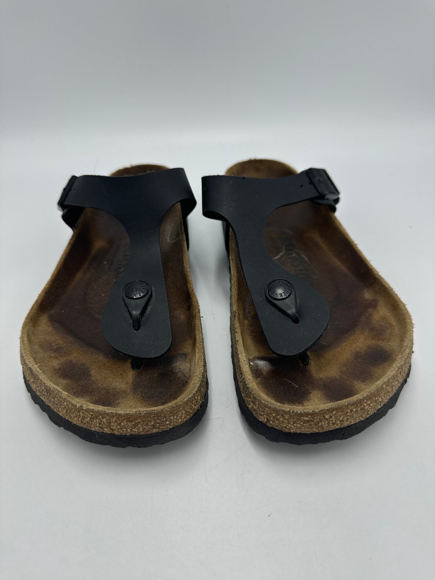 Sandals Designer By Birkenstock In Black, Size: 8.5