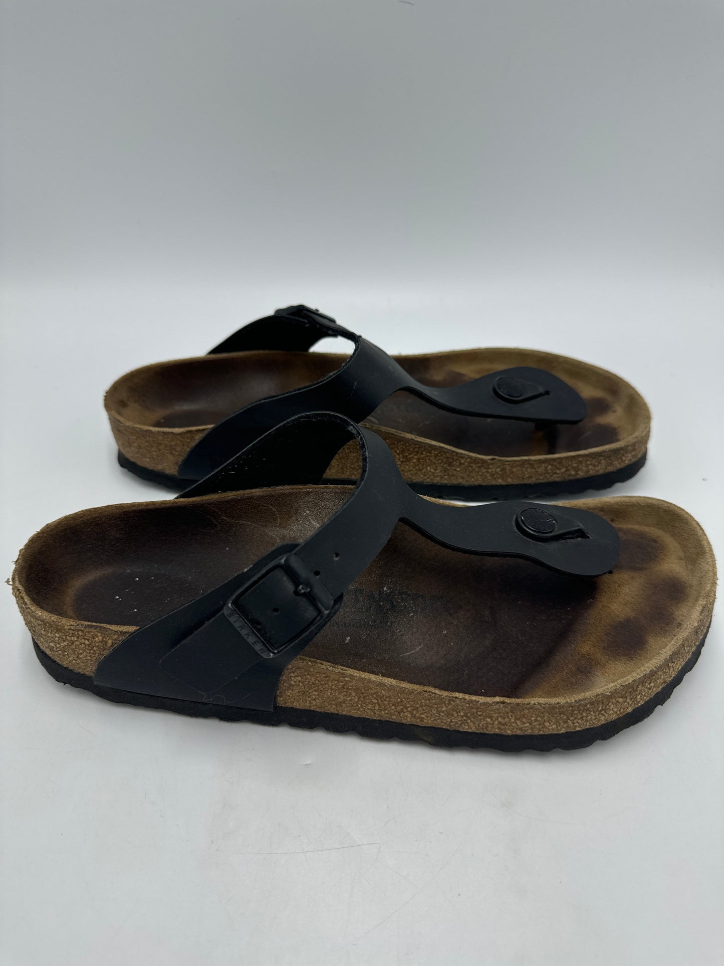 Sandals Designer By Birkenstock In Black, Size: 8.5