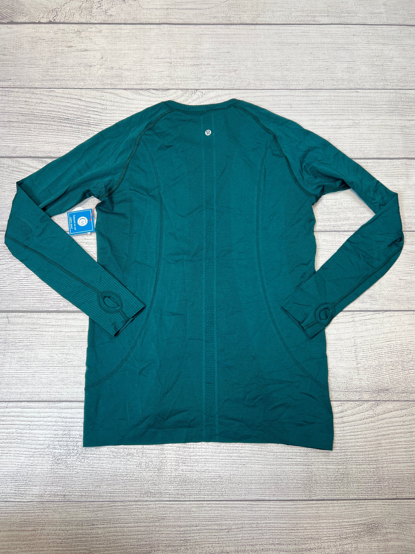 Athletic Top Long Sleeve Crewneck By Lululemon In Green, Size: L/12