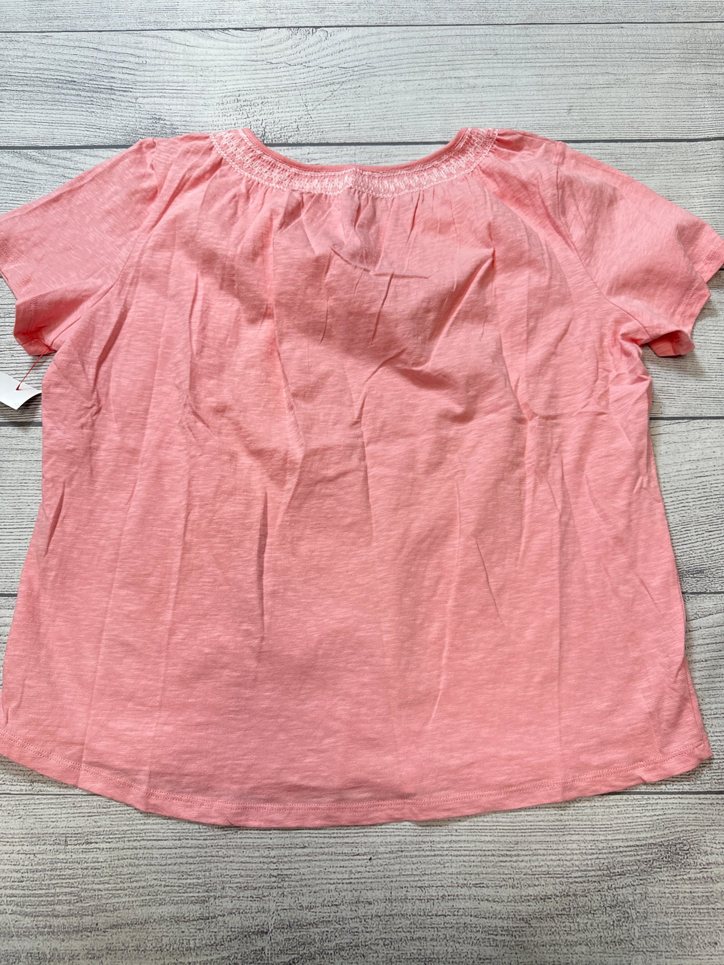 Top Short Sleeve By Talbots In Pink, Size: 2x