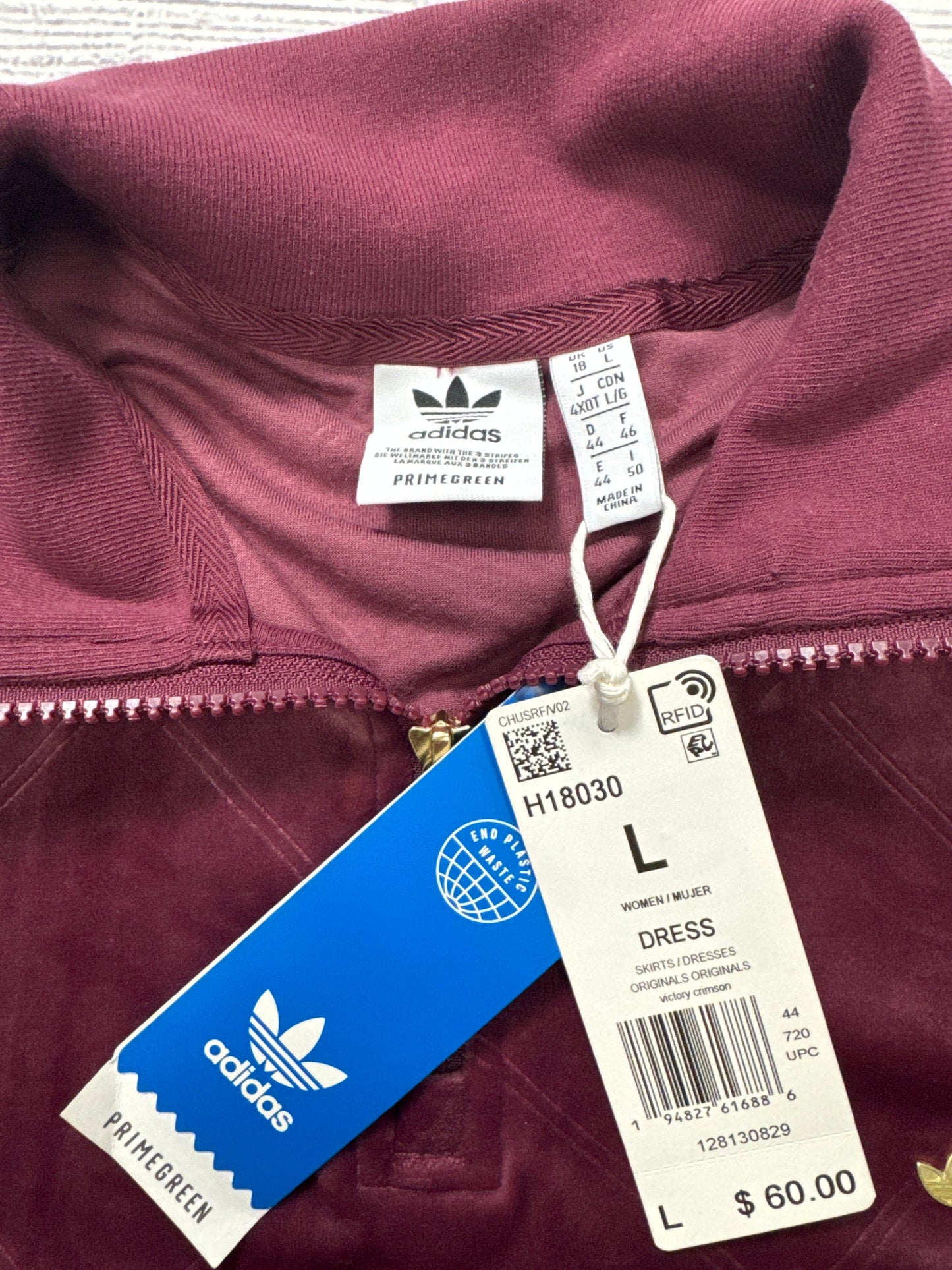 Athletic Dress By Adidas In Mauve, Size: L