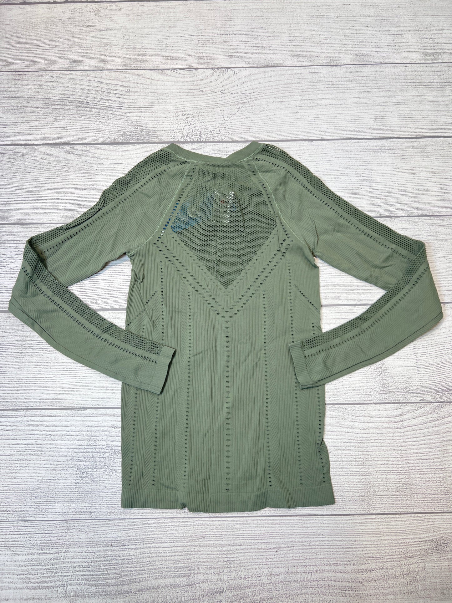 Athletic Top Long Sleeve Crewneck By Athleta In Green, Size: S