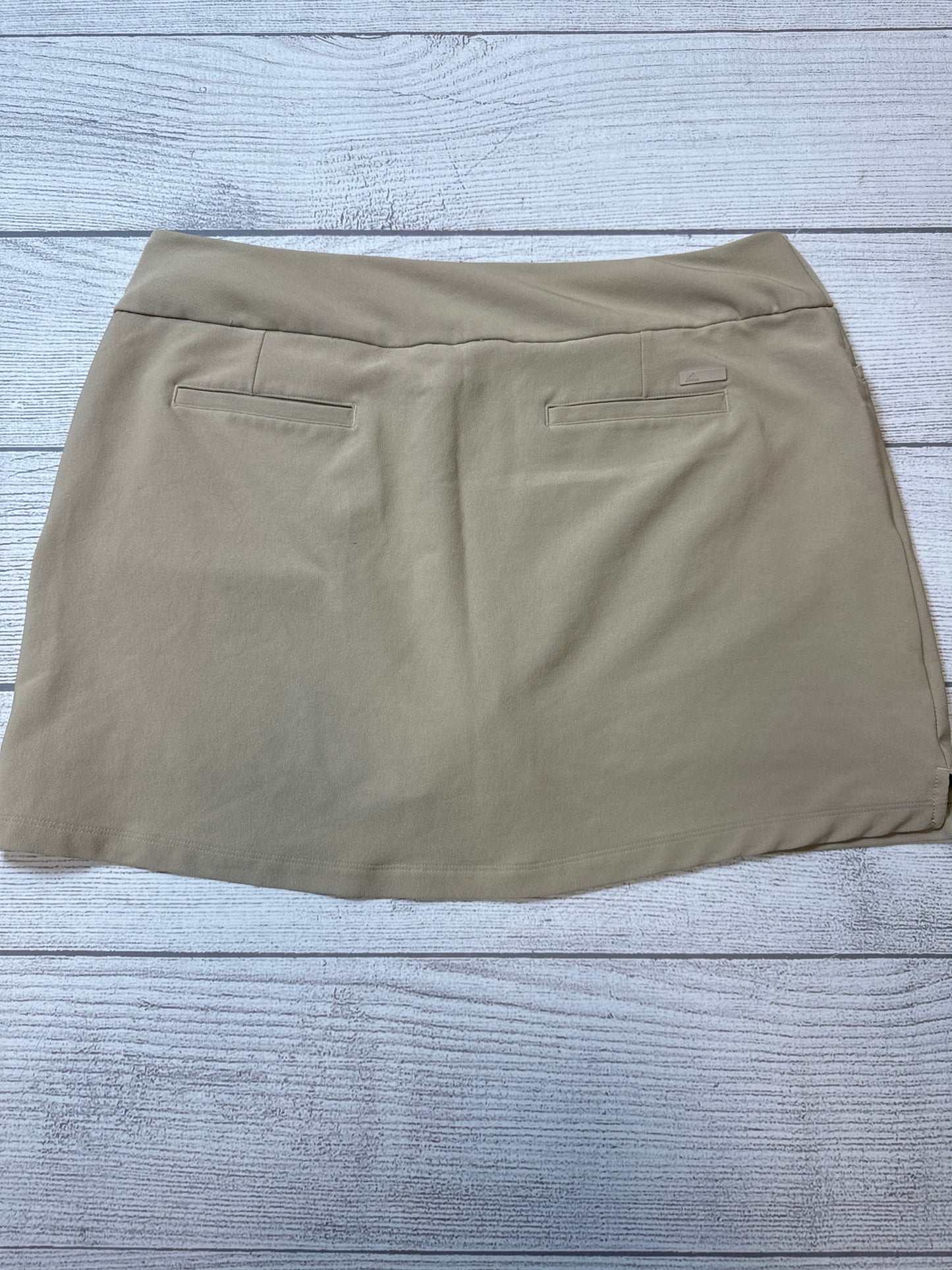 Athletic Skirt By Adidas In Tan, Size: Xl