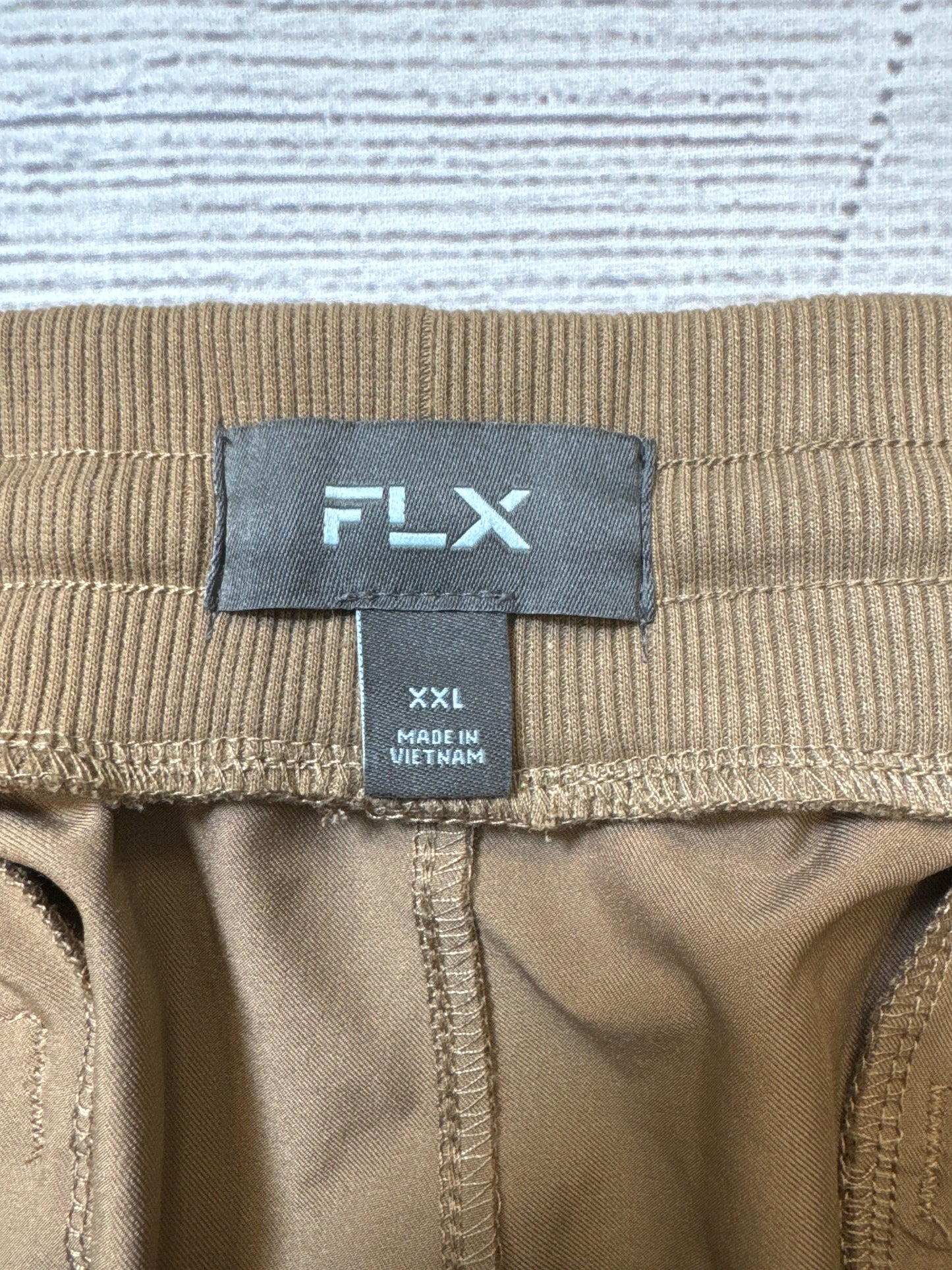 Athletic Pants By Flx In Brown, Size: Xxl