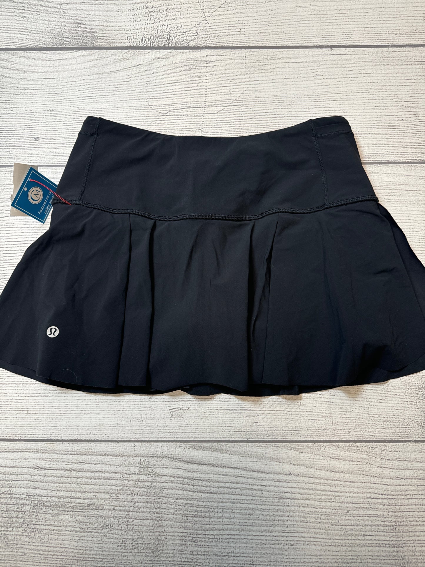 Athletic Skort By Lululemon In Black, Size: S