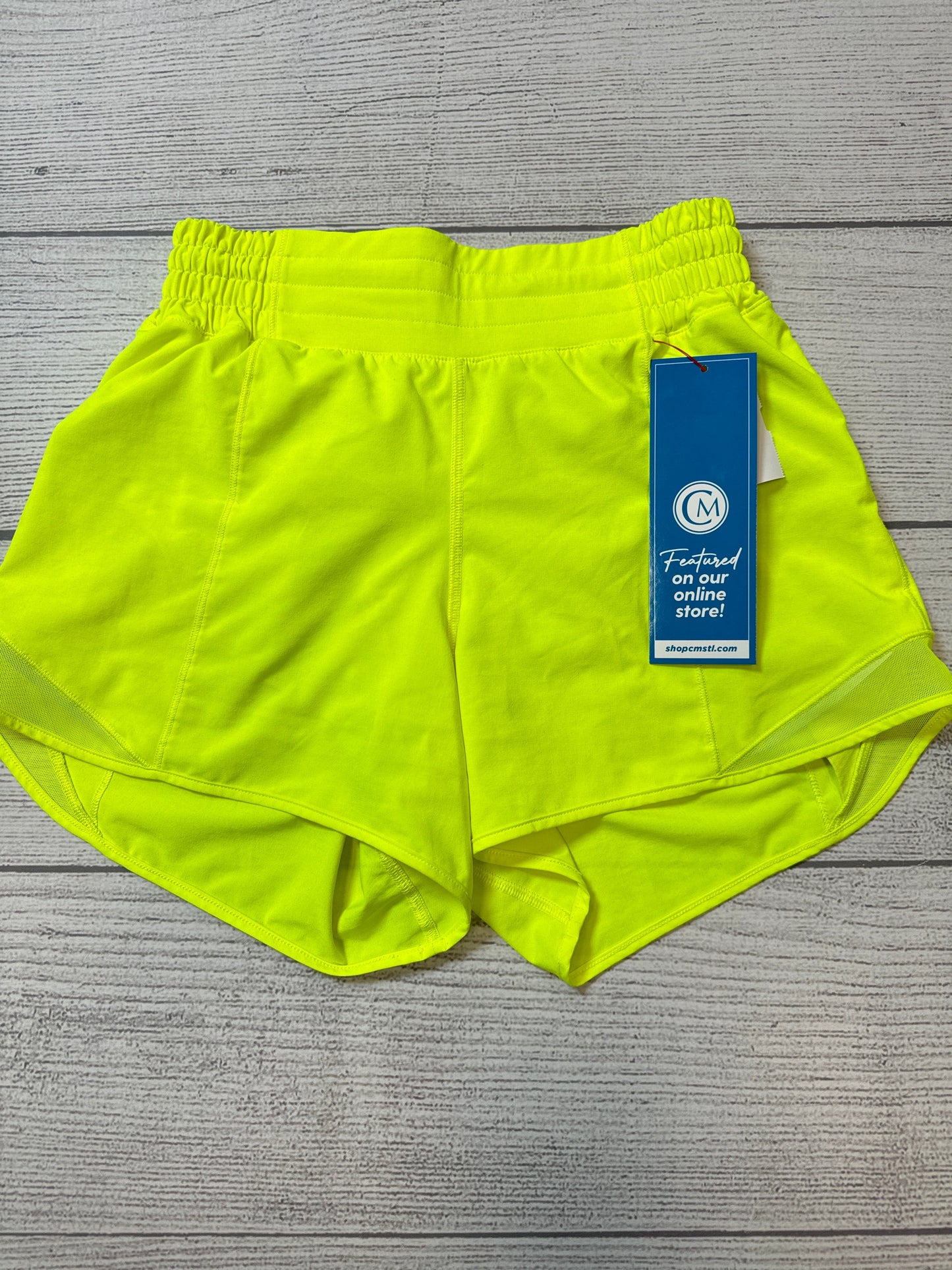 Athletic Shorts By Lululemon In Yellow, Size: S