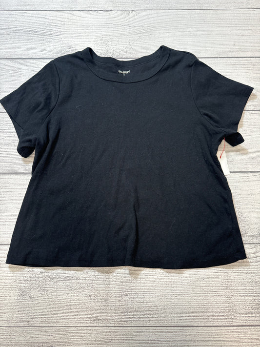 Top Short Sleeve Basic By Old Navy In Black, Size: 2x