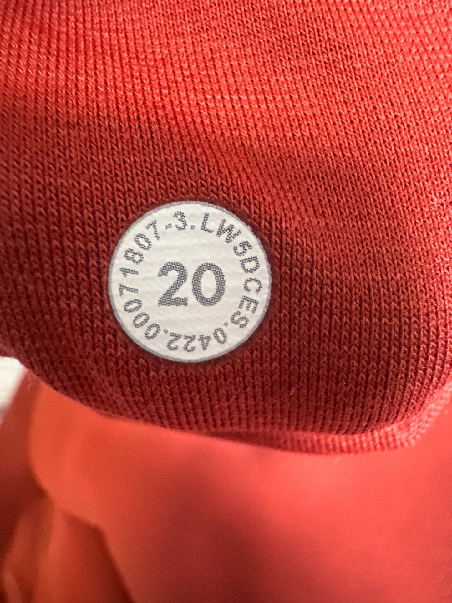 Athletic Leggings By Lululemon In Orange, Size: 1x