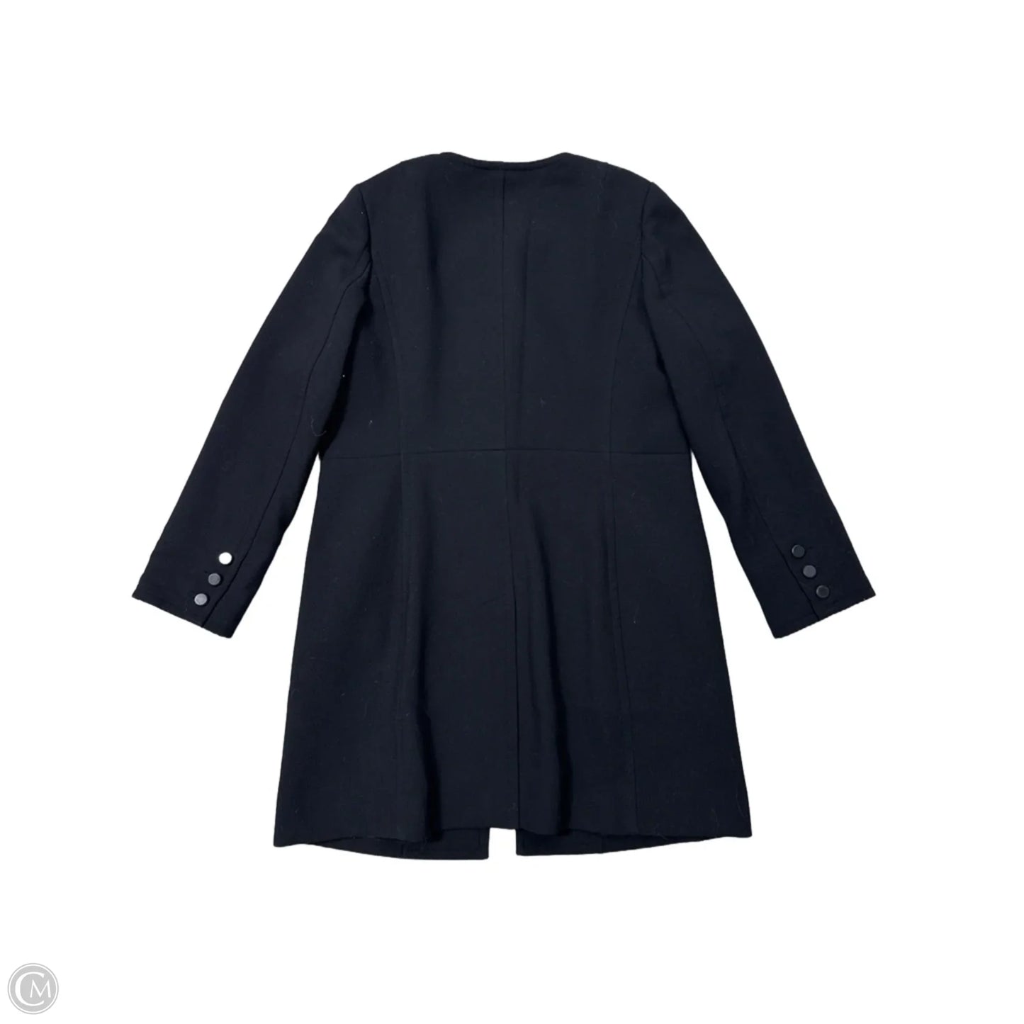 Coat Peacoat By Talbots In Black, Size: L