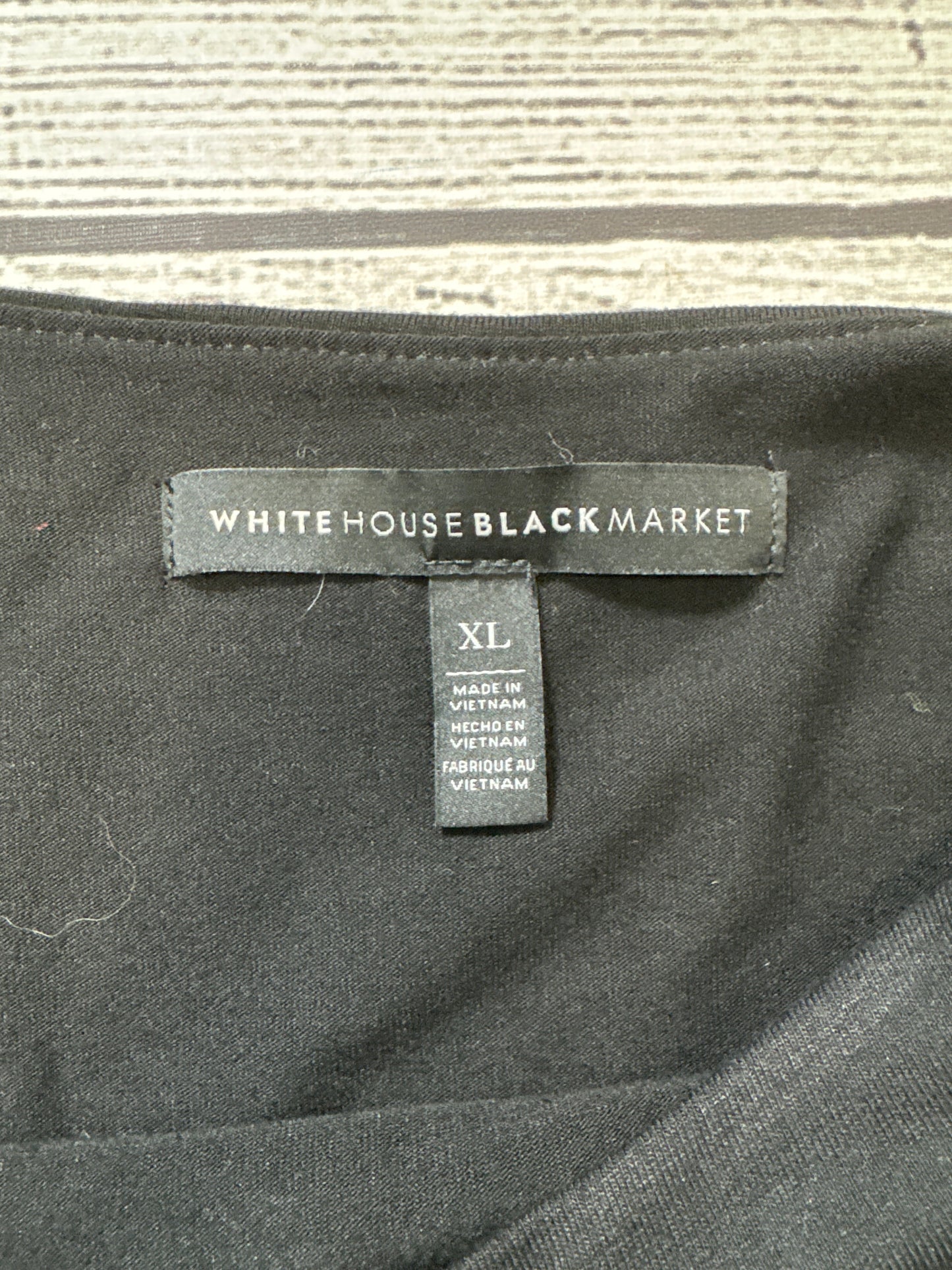 Top 3/4 Sleeve By White House Black Market In Black, Size: Xl