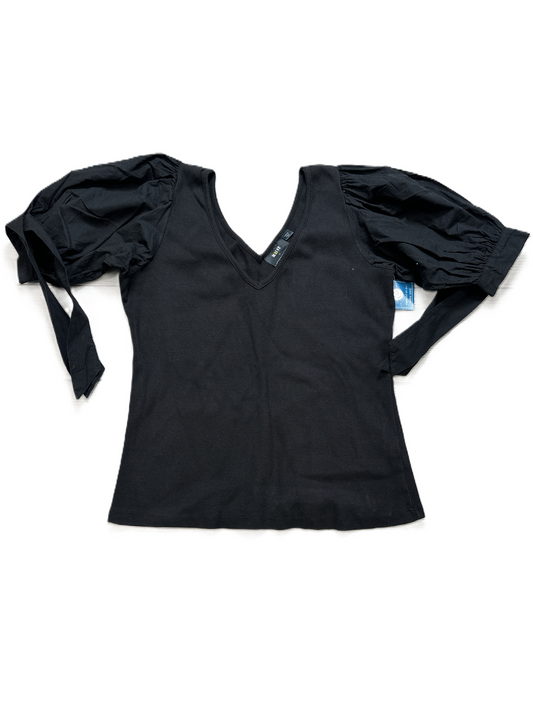 Top Short Sleeve By Maeve In Black, Size: L