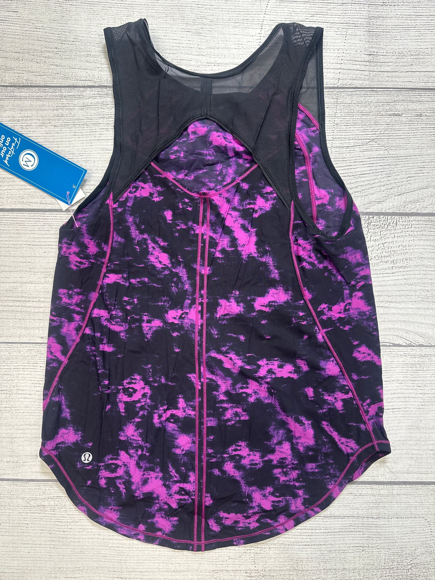 Athletic Tank Top By Lululemon In Tie Dye Print, Size: S