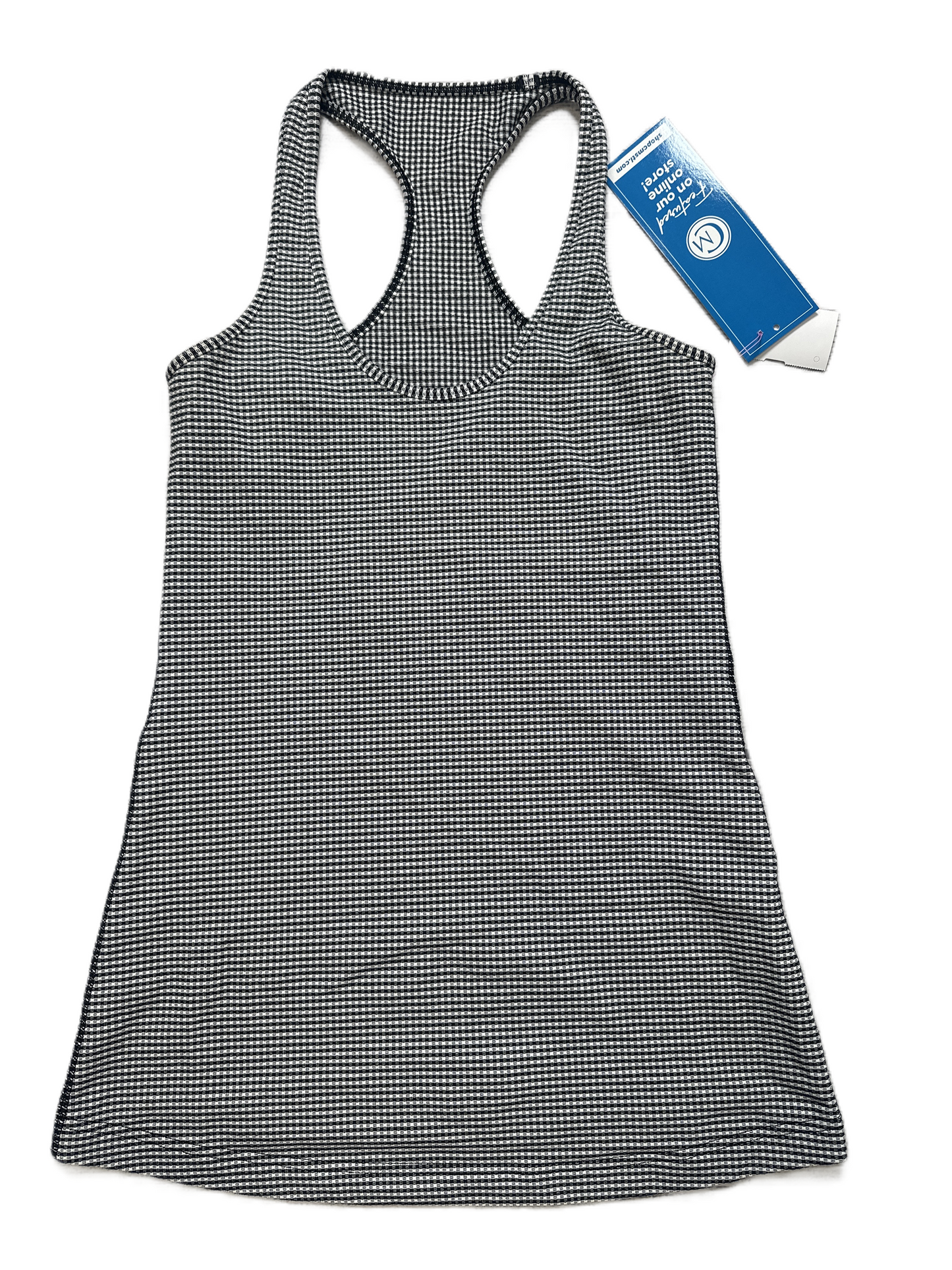 Athletic Tank Top By Lululemon In Black & White, Size: S