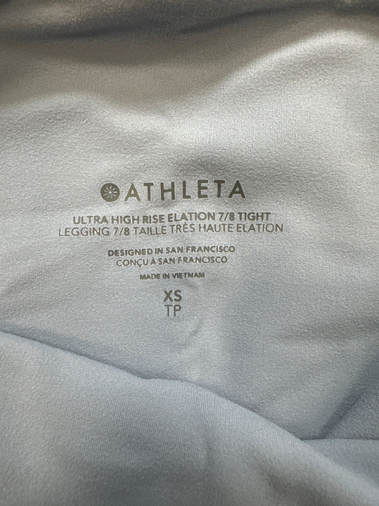 Athletic Leggings By Athleta In Aqua, Size: Xs