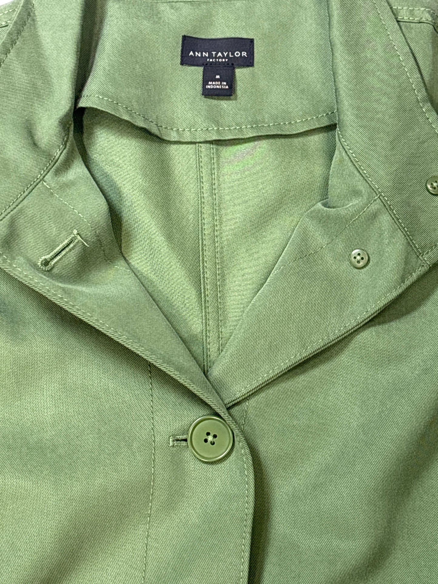 Jacket Other By Ann Taylor In Green, Size: M